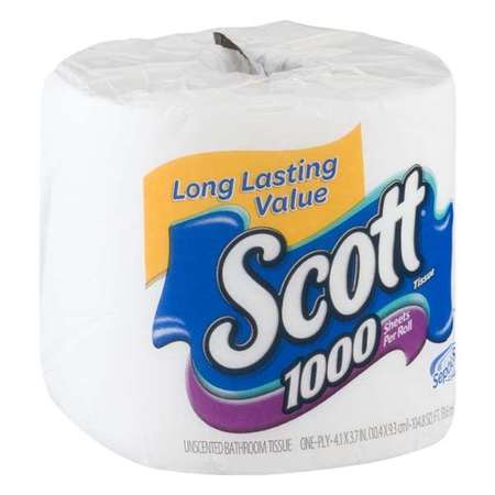 SCOTT Scott Bath Tissue Single Roll Wh 1000 Fsc Mix Sgsna-Coc-005460, PK36 39327